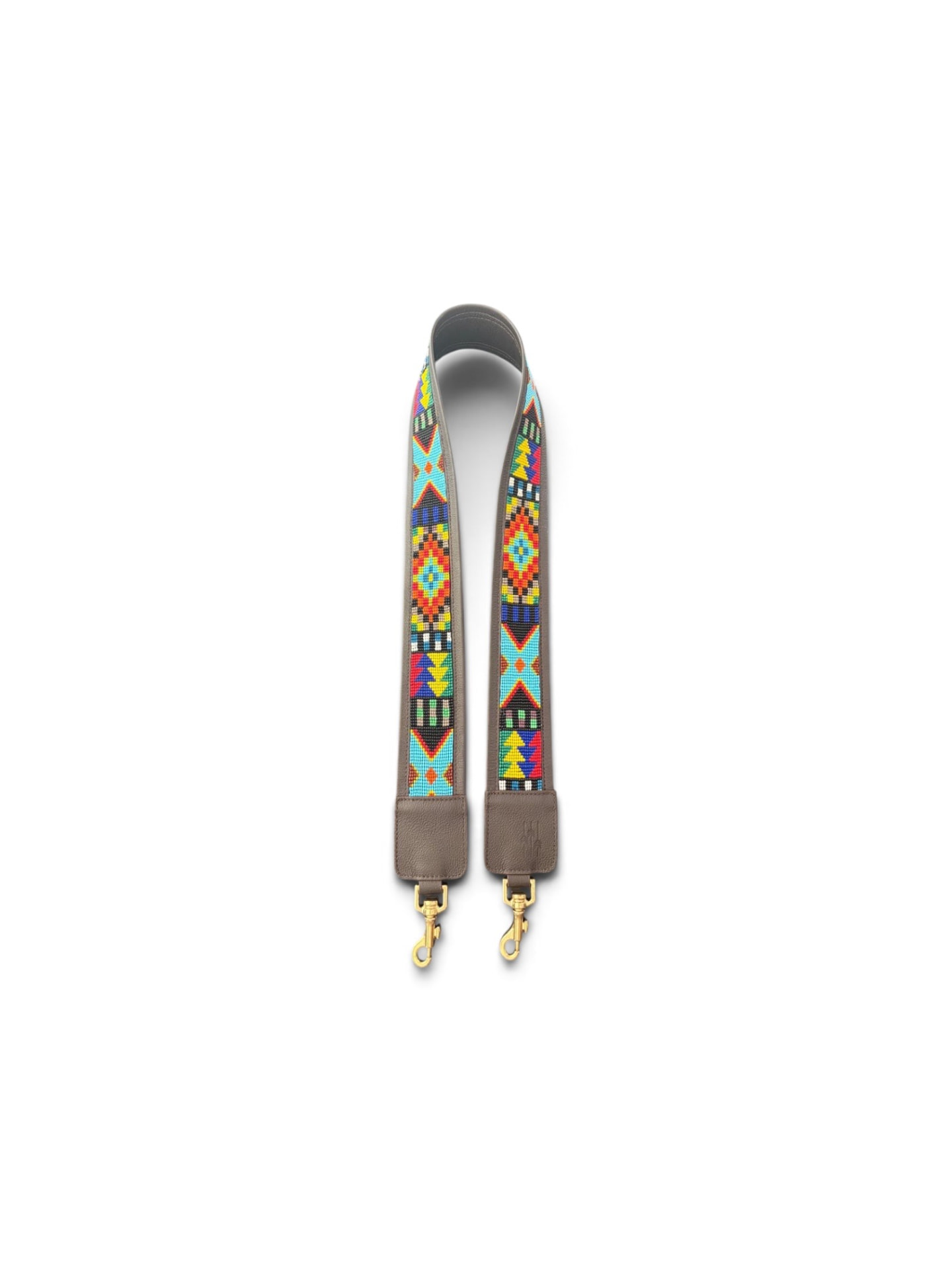 Strap huichol cafe obscuro